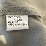 Talbots Womens Vintage 90s Minimalist Jumper Dress M Medium Khaki 100% Tencel Photo 8