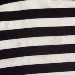 A New Day Black and White Striped Pullover Crew Neck Sweatshirt Photo 7