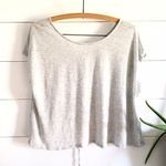 Jennifer Lopez Vintage Y2K Gray Cinch Back Crop Top Size Small Photo 1