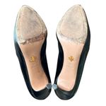 Prada Women’s Vintage Round Toe Platform Black Leather Pumps High Heels Size 38 Photo 7