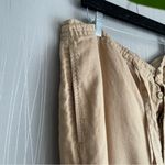 EXPRESS  Women’s Linen Wide Leg Pants Size XL Tan Photo 3