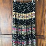 Vintage 90’s | Carole Little Paris Novelty Maxi Skirt 1990’s French Gauze | L Black Size M Photo 1