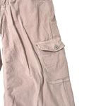 American Eagle  Corduroy Super High Rise Baggy Wide Leg Cargo Pants Pink size 8 Photo 4