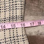 Ann Taylor  Tweed Mock Neck Flounce Dress Cream Black Size 8 NWT‎ Photo 8