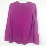 Dana Buchman  V-Neck Ruffled Pullover Knit Sweater Size Medium Photo 4