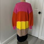 Kerri Rosenthal Alaina Duster Multicolor Cabin Stripe Pink Photo 3