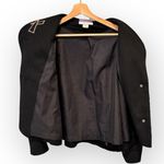 VTG MaryLou Ozbolt Storer Abstract Art Wool Jacket Size Small Black Photo 4