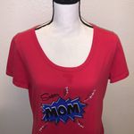 Amazon Super Mom Red Short Sleeve Pajama Top Photo 1
