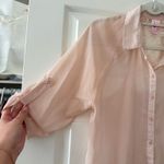 Dolled Up  by F.A.N.G Pink Chiffon Lace Detail Blouse Photo 1