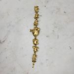 Vintage AJC Noahs Ark Bracelet 7" Gold Tone Animals Linked Metal Jewelry Photo 3