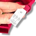 Chiara Boni  La Petite Robe NWOT Garnet Red Triana Velvet Faux Wrap Midi Dress Photo 7