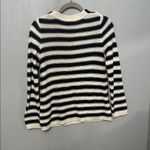 H&M Black & White Striped Knit Sweater Photo 3