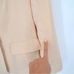 Central Park West Peaked One Button Blazer Jacket Single Breasted in Pink XS Photo 3