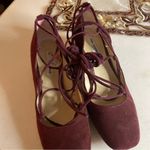 Karl Lagerfeld Charlie Suede Garnet Lace Up Pump Photo 3