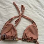 Chevron pink and yellow shimmer bikini top Size medium Photo 3