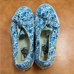Vans  Women's Blue Floral Slip-On Sneakers Photo 2