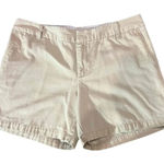 Liz Claiborne  Audra Bermuda Chino Shorts Beige Cotton‎ Twill Size 14 Petite Photo 0