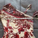 Free People  Mini Dress Sz MED Modern Nomad Off-Shoulder Floral Boho Bell Sleeve Photo 13