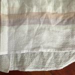 Soft Surroundings  Light-as-air Top Striped Gauzy White Button Down Back Photo 4