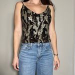 Le Superbe Sparkly Sequin Multi Tank Top Size Medium Black Photo 1