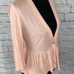 New York & Co. one button up 3/4 sleeve cardigan w/flowy bottom sz S Photo 3