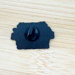 Well Apparently Rock Bottom Has A Basement Enamel Pin Black Photo 2