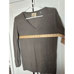 Tahari  Womens Sweater‎ V Neck Long Sleeve Brown XS Photo 1