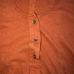 Free People Orange Babydoll Henley Photo 3