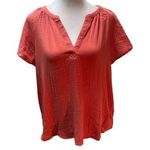 Universal Threads NWT Universal Thread Melon Orange Short Flare Sleeve V-Neck Pullover Top Size M Photo 0