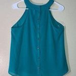 a.n.a  Be Aqua Blue Button Up Blouse Size Small Photo 0