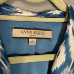 Anne Klein sleeveless collared blue ikat dress sz 0 Photo 5