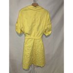 Liz Claiborne A-line Yellow Dress 20W Women’s Plus Size Textured Midi Belted Photo 1