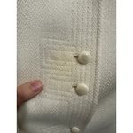 Tahari  ASL Off-White/ Cream Woven Blazer Suit Jacket Decorative Stitching Mod 6 Photo 12
