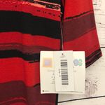 LuLaRoe  red‎ coral striped Julia dress Photo 3