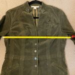 Coldwater Creek  Fall jacket/blazer. Fall moss green color, size 6P. Velvet Photo 7