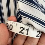 West Kei  Blue & White Faux Wrap Shirt Size Small Business Casual Meets‎ Yacht Photo 6