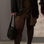 AQUA Gold Sequin Dress Photo 1