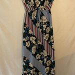 Bobeau Maxi Floral Striped Tropical Print Dolman Sleeves Maxi Dress Women's XS Photo 9