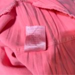 Frank & Eileen  Barry Famous Denim Button Down Distressed Shirt Neon Watermelon Photo 8