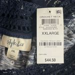 Style & Co  XX-Large Top Crochet Accent Cap Sleeve Scoop Neck Lightweight Floral Photo 5