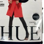 Hue NWT expresso brown + black opaque control top tights size 4 L XL Photo 0