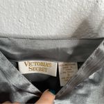 Victoria's Secret  Vintage Gold Label Green Gray Satin Tank Top Size Small Photo 1