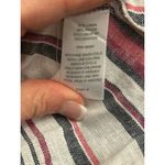 Liz Claiborne Linen stripped sleeveless shirt dress full skirt belted size 12 p Photo 11