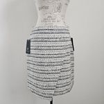 Bagatelle  Collection Cream Black Shimmer Wrap Asym Tweed Skirt New With Tags M Photo 1