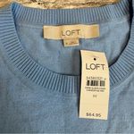 Loft Women's Lightweight Long Sleeve Baby Blue Tight Knit Sweater M Med Medium Photo 9