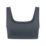 SKIMS Signature Swim Scoop neck tank bikini top Gunmetal S NWT ( sold out) Photo 1