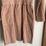 J.Crew  Zip-front cinched corduroy tan dress Photo 8