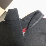 Lillie Rubin Vintage 80s Turtleneck Sweater Houndstooth Black Red Gold Buttons S Photo 8