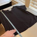 Byer California 90s Tres Paquette Byer CA USA Made Black Silky Beaded Collar Short Sleeve Blouse Photo 10