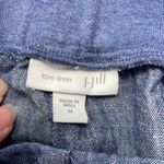 J.Jill Women's  Love Linen Blue 100% Linen Ankle Pants Size Med EUC #7353 Photo 6